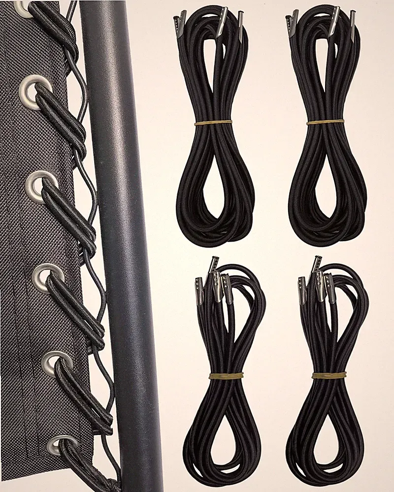 4 Pack Zero Gravity Chair Replacement Cord, Universal Elastic Cords for Recli...