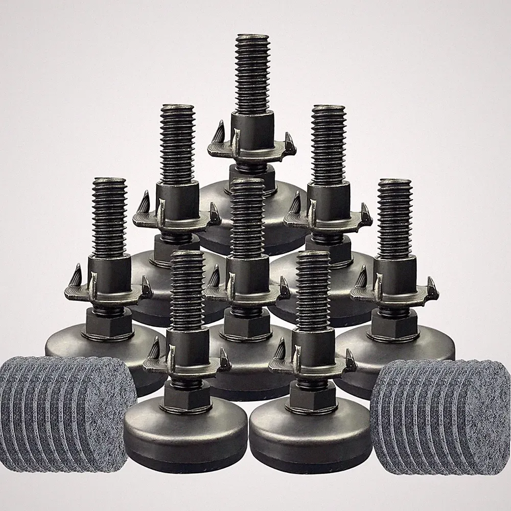 8 Pack Adjustable Leveling Feet Furniture Levelers