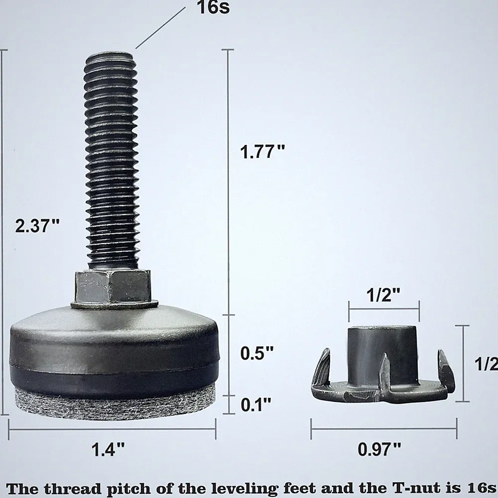 Adjustable Furniture Levelers - 1320LB Support