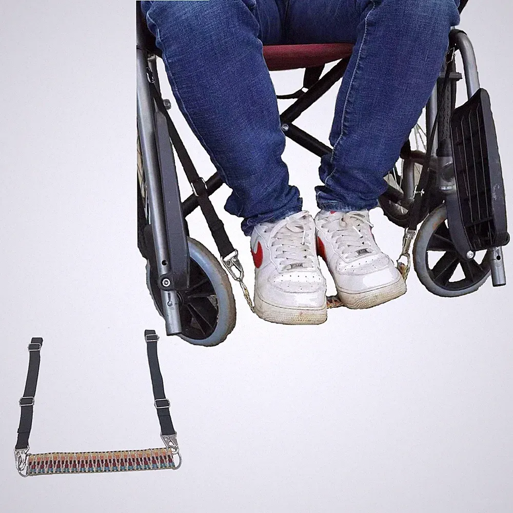 Adjustable Wheelchair Foot Sling for Footrest Replacement and Support