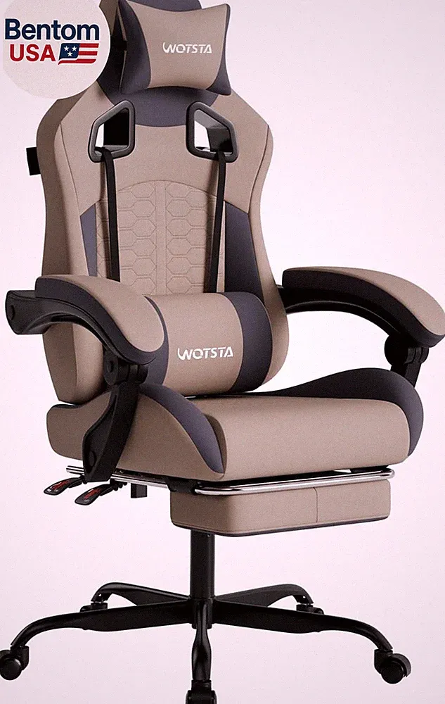 Gaming Chair with Massage,Ergonomic PC Gaming Chair with Footrest Comfortable He