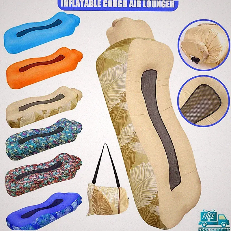 Inflatable Blow Up Lounger Waterproof Air Lounger Camping picnics Festivals
