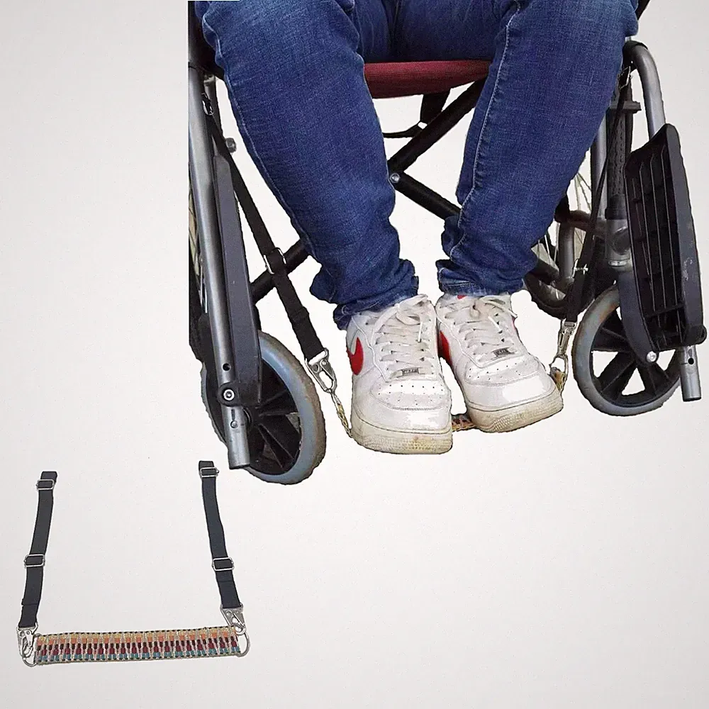 Wheelchair Foot Sling for Footrest Replacement Easy to Adjust Strap, Adjustab...