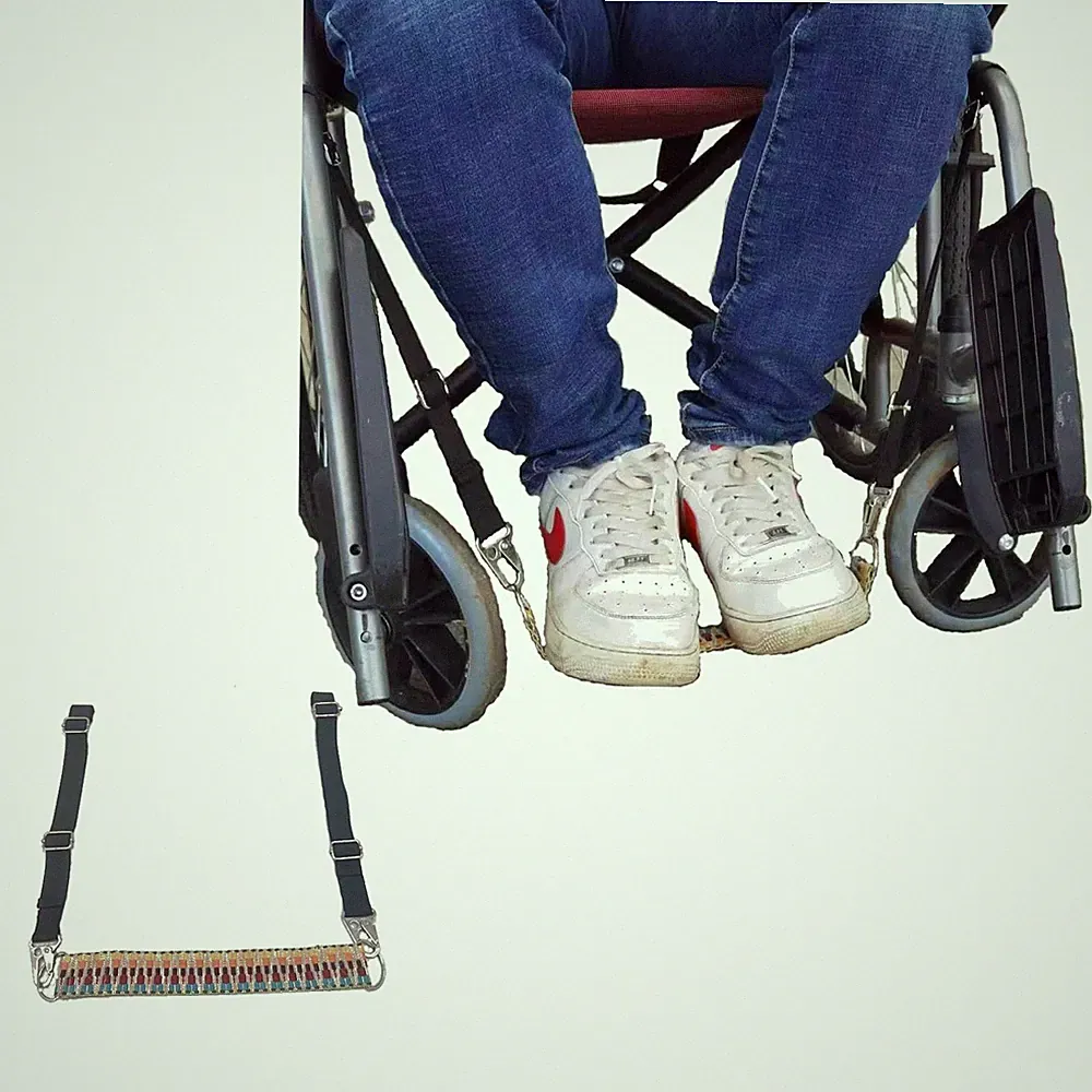 Wheelchair Foot Sling for Footrest Replacement Easy to Adjust Strap, Adjustable